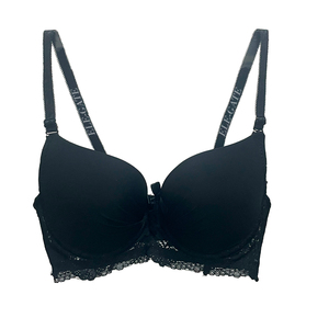 Reggiseno da donna confortevole a copertura totale senza ferretto con schiena in pizzo ed effetto push-up, sottile, con chiusura a gancetti e imbottito - Product Image 6