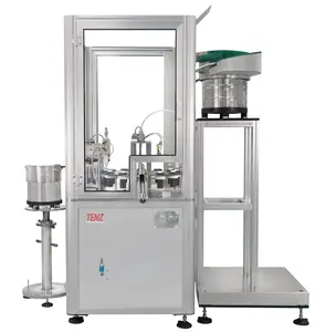 TENZ 1-30ml Full Auto PP&Glass Ampoule or Vial Filling Machine Stopper Capping Machine