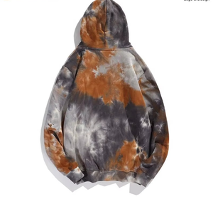 Sweat à capuche tie-dye surdimensionné personnalisé épais pur coton polaire hiver style décontracté vente en gros - Product Image 6