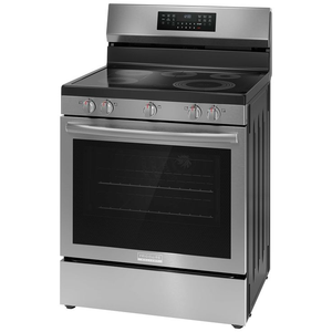 Cuisinière autonome de qualité supérieure avec dessus en verre, capacité de 5,3 pieds cubes, 4 brûleurs, réglages de chaleur constants - Product Image 1