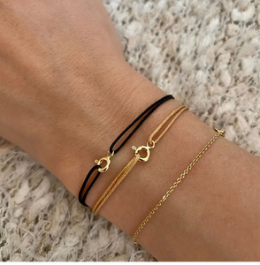 Womens <b>String</b> Bracelet with 14k <b>Gold</b> Clip *CUSTOMIZABLE* - Product Image 2