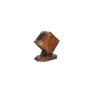 Handcrafted <b>Square</b> Novelty Design Antique Sheesham Wood Eco-Friendly Coaster Set for Home Decor <b>Kitchen</b> <b>Table</b> Mats & Pads - Product Image 1