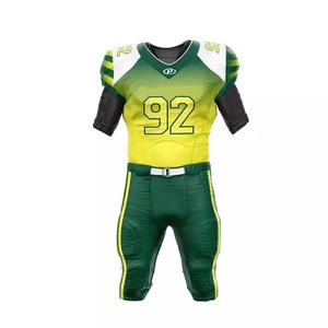 OEM High Quality American Football Blank Jersey Custom Team <b>Name</b> Design Digital Print Breathable Quick Dry UV Protection 100% - Product Image 1