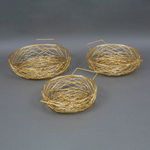Kitchen Fruit Bowl <b>Wire</b> <b>Basket</b> Round Iron Storage Food Organizer Holder Metal <b>Wire</b> Fruit <b>Basket</b> - Product Image 6