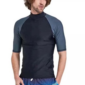 OEM High Quality Embroidery Logo Comfortable Breathable Cotton Polyester New Design Gym Wear Rash Guard Jersey Fabric - Product Image 2