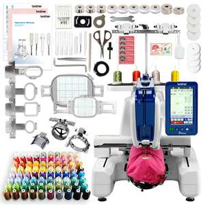 Factory Limited Discount PRS100 Embroidery Machine with <b>Stand</b> <b>Hat</b> Hoop Set Accessory Kit Including Hooks - Product Image 2