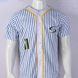 เสื้อเบสบอลซอฟต์บอลผู้ชายแบบสั่งทำพิเศษ ระบายอากาศได้ดี ป้องกันแบคทีเรีย ผลิตจากโพลีเอสเตอร์ คอวี ชุดกีฬา ขายส่ง ปรับแต่งได้ - Product Image 1