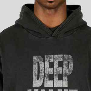 Sudadera con capucha con estampado de algodón 100% para hombre, ropa de calle informal de alta calidad, moda de invierno, bordado personalizado, patrón sólido - Product Image 2