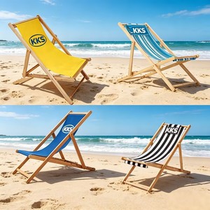 <span class=keywords><strong>Sedia</strong></span> da Spiaggia Pieghevole in <span class=keywords><strong>Legno</strong></span> e Tessuto Personalizzabile con Logo, Disponibile in Nero, Verde, Rosso, Giallo e Bianco, per Campeggio e Bar - Product Image 2