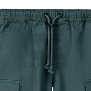 Custom Men's 100% Cotton Solid Casual Mid-Rise Cargo Shorts with Custom Logo Breathable & Quick Dry Summer Shorts - Product Image 4