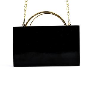 Embrayage en résine de couleur noire avec poignée Tendance pour les embrayages pour dames Sac à main par le fabricant indien Au meilleur prix Embrayage en résine - Product Image 4