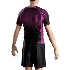 เสื้อกันผดผื่นของผู้ชายผ้าสแปนเด็กซ์ออกแบบโลโก้ได้ตามต้องการ - Product Image 6
