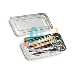 Juego de 13 Piezas de Kit de Cirugía Menor Básica, Instrumentos Quirúrgicos de Acero Inoxidable de Grado Médico, Reutilizables, Autoclavables, Certificados CE ISO - Product Image 6