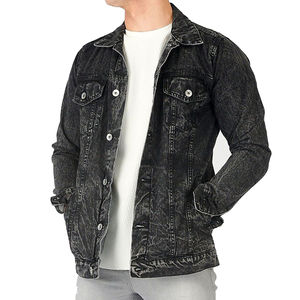 Vestes en jean populaires pour hommes, 100% coton, design unique sur le devant, toutes les couleurs, tailles plus grandes, prix d'usine, style streetwear, saison hiver - Product Image 1