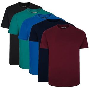 T-shirt classique surdimensionné à col rond pour homme, confortable et élégant, manches courtes respirantes de 300 g/m² avec logo à col rond imprimé - Product Image 6