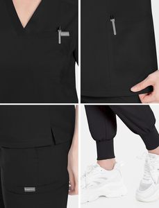 Vente en gros Tenue de gommage unisexe Ensembles uniformes Hommes Femmes Médecins Infirmières Hôpital Vêtements de travail médicaux Vêtements de gommage d'allaitement - Product Image 4