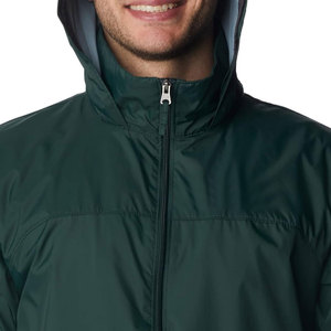 OEM logotipo personalizado otoño en blanco con capucha de malla transpirable ropa al aire libre impermeable hombres chaqueta cortavientos para la venta - Product Image 4