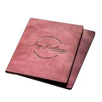 Fabricant de menu de restaurant de luxe en cuir avec logo personnalisé en gros