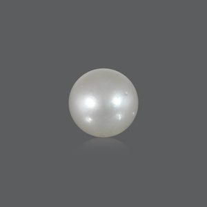 Perle blanche naturelle des mers du Sud de 6,53 carats pour la fabrication de bijoux - Product Image 2