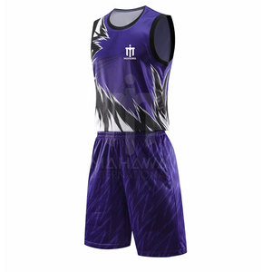 Ensemble de vêtements de basketball sans manches personnalisés de haute qualité, séchage rapide, respirant, tissu 100% polyester pour hommes, toutes saisons, sports - Product Image 2