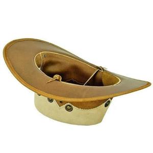 Classic Brown Cowboy <b>Hat</b> With Wide Brim And Adjustable Inner <b>Band</b> For Outdoor Use Spring Summer Casual Style Adult Unisex - Product Image 1