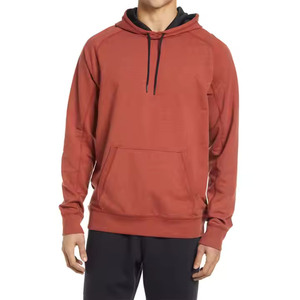 2025 nouveau dernier Style couleur unie sweats à capuche personnalisés respirant 100% coton prix de gros pull sur sweats à capuche pour unisexe - Product Image 3