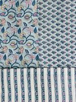 Fournisseur de H-05 Offre Spéciale Bloc de main imprimé coton tissu beau Design robe matériel tissu par la cour au taux d'usine