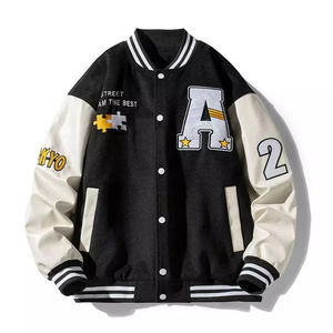 2026 sur mesure luxe Sport automne Bomber veste hommes grande taille Letterman Baseball veste Logo personnalisé poche en gros - Product Image 6