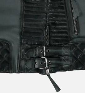 Venta al por mayor paquistaní Chaquetas de cuero Fabricante Cinturón Lado Casual Chaqueta de cuero para los hombres Nueva Moto Oem Diseño Chaquetas - Product Image 4