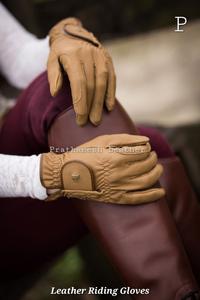 Gants d'équitation en cuir quantité minimale de commande bas Gants de style confortable de qualité supérieure pour hommes Gants souples d'extérieur parfaits pour un usage quotidien - Product Image 2