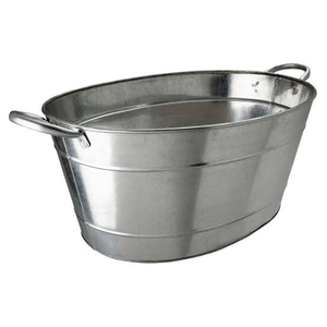 High Quality Manufacturer Metal Galvanized Beverage Tub Tabletop Luxury Metal Galvanized <b>Beer</b> Ice <b>Bucket</b> - Product Image 2