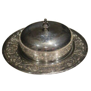 Soporte de exhibición de pastel decorativo grabado a mano para restaurante y decoración de vajilla de Hotel para el uso del servidor de pastel de taza de la mejor calidad - Product Image 6