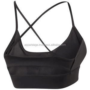 Sujetador deportivo con relleno de impacto para mujer, sujetador de entrenamiento de Yoga para gimnasio de alta calidad con correas traseras ajustables de talla grande - Product Image 4