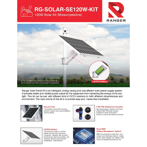 Kit de Paneles Solares de Ahorro de Energía, Batería Lifepo4 de 12.8V 50AH, Panel de 120W, Emparejamiento Confiable con CCTV, Suministro de Exportación Malasio sin Complicaciones - Product Image 2