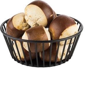 Iron Metal Bowl Style Basket For Fruits & Food Baskets Black Finish for Home Nursery <b>Kitchen</b> Pantry - Product Image 3
