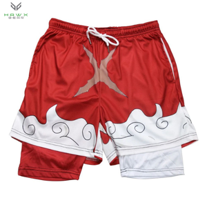 Short de bain d'été décontracté à séchage rapide pour hommes, short en maille à sublimation avec fonction anti-rides, impression numérique - Product Image 2