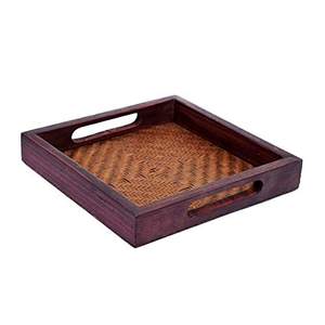 WOODTRAY Bandeja de servicio de madera pulida Concepto Modelo Producto Premium con nombre intrigante - Product Image 1