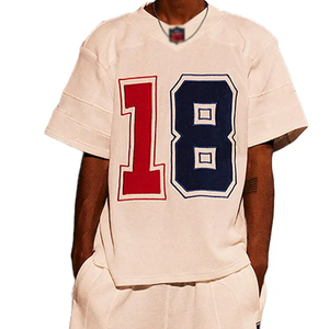 เสื้อยืดปักลายลำลองของผู้ชายผ้าฝ้าย100% ระบายอากาศได้ดีราคาสมเหตุสมผลผ้าถ้อยคำที่มีลายตัวอักษร - Product Image 1