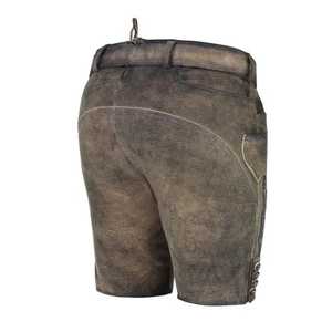 <b>Men's</b> High Quality <b>Leather</b> <b>Shorts</b> New Fashion Embroidered Casual Style for Dance Oktoberfest New Arrivals - Product Image 3