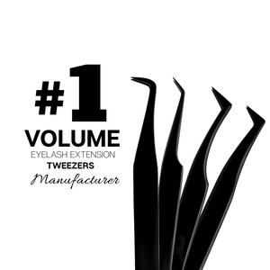 Pinzas de extensión de pestañas hechas a mano, punta recta, juego de pinzas de acabado brillante Multicolor, pinzas de extensión de pestañas de agarre de precisión - Product Image 6