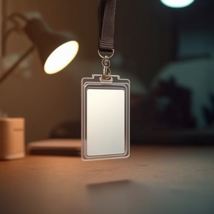 Porte-badge en plastique ABS/TPE noir durable, 10 pièces/paquet, accessoire, produit durable - Product Image 3