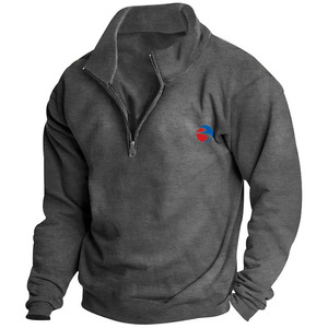 Men's Sweatshirt Custom Hot Selling Spring Fashion Quarter Zip Fashion Trend Men's Oversized Trend Loose Pullover Casual - Product Image 5