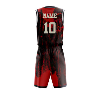 Ventes en gros d'usine Maillot de basket-ball Costume de sport Logo imprimé de haute qualité personnalisé Nom Maillot de basket-ball pour hommes et jeunes Uniformes de basket-ball - Product Image 2