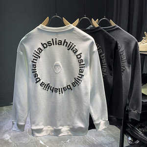 Wholesale Custom Logo Embossed 100% Cotton Winter Hoodie 3D Puff Printing <b>Men</b> <b>Crewneck</b> Pullover - Product Image 1