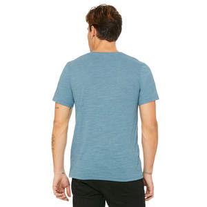 Nuevo diseño personalizado cuello en V personalizado azul Hombre Camisetas - Product Image 2