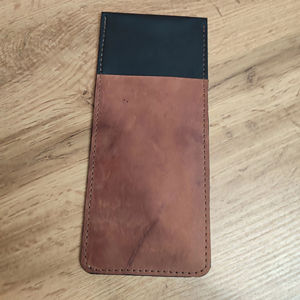 ที่ใส่ช้อนส้อมแบบแฮนด์เมดพับได้สำหรับร้านอาหาร LCH-0040หนังแท้คลาสสิกเป็นมิตรกับสิ่งแวดล้อม - Product Image 1