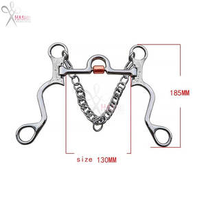 บิตม้าสแตนเลสสตีลแกะสลักด้วยมือ บิตทองเหลืองคุณภาพพรีเมียม สำหรับฝึกขี่ม้า HI-HB-08 ใช้ซ้ำได้ - Product Image 6