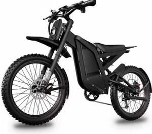 Moto tout-terrain électrique pour adultes - Cadre en aluminium, 12 vitesses parfaites, freins à disque, batterie 1536Wh (32AH), vitesse maximale 37 MPH (80 km/h) - Product Image 1