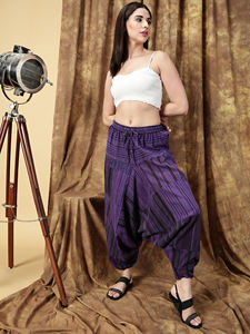 Pantalones Harem de cintura alta de algodón 100% para mujer, pantalones holgados de lona suaves y transpirables, cómodos, ecológicos, nepalíes para invierno - Product Image 6