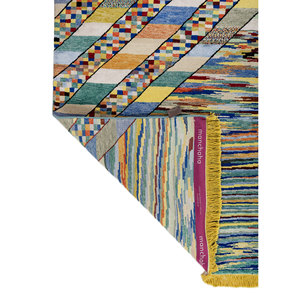 Tapis Manchaha grande surface en laine, bambou et soie, noué à la main, en viscose, pour la décoration de la maison, du salon et du couloir - Les-1192 - Product Image 5